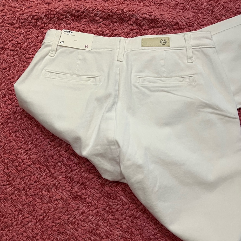 AG Adriano Goldschmied Women's Caden Tailored Trouser White - Picture 5 of 8